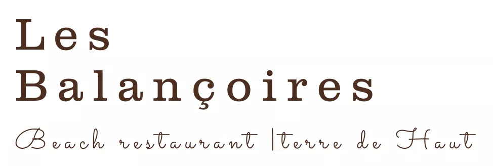 logo lesbalancoires - beach restaurant - terre de haut guadeloupe